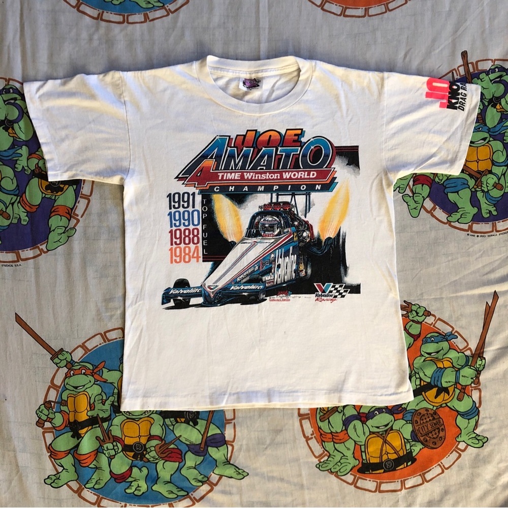 Vtg Single Stitch 1992 Collector Edition Joe Amato 4x Champ T Shirt Mens Med